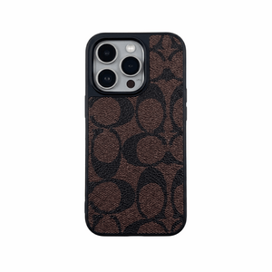 Leather CH Phone Case For iPhone Coffee | PE260098