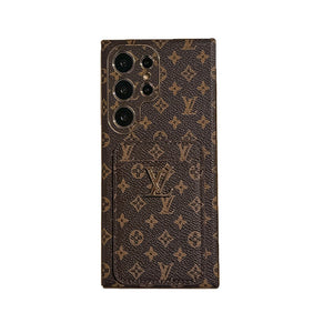 Luxury Monogram Samsung Galaxy S Series Case  With Card Holder-RCLV099 - Runycase