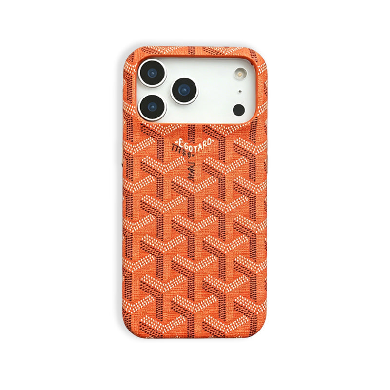 Leather GD iPhone Case - Minimal & Functional Design (Orange) | PE260087 PADUCASE