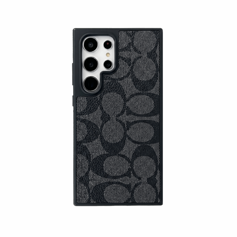 Leather CH Phone Case For Samsung Coffee | PE260099