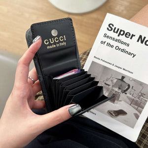 Luxury  GG iPhone Case With Card Holder For iPhone 17 Series-RCGG181