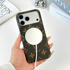Monogram Premium Magnetic iPhone Case（Compatible With Magsafe）For iPhone 17 Series-RCLV061 - Runycase