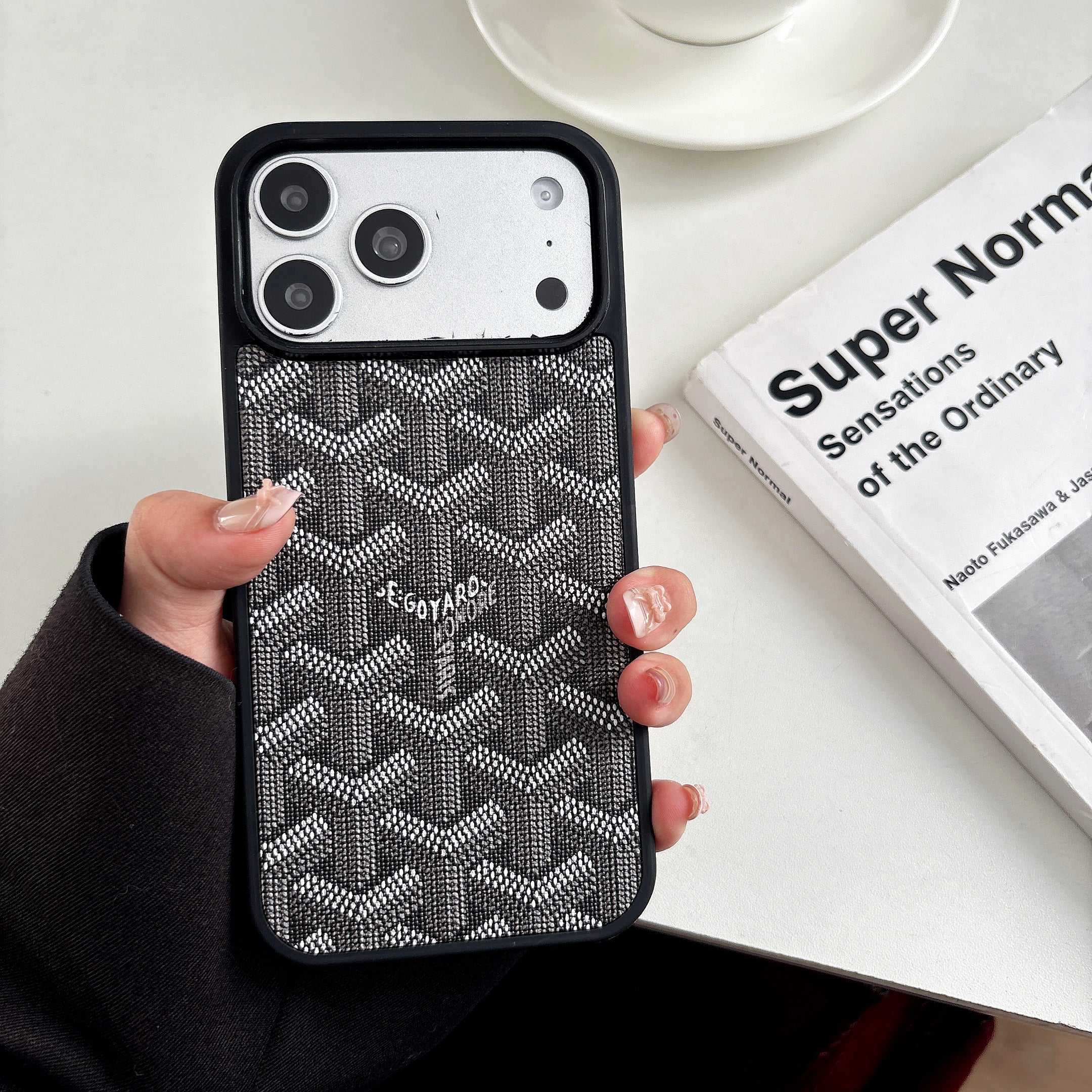 GD iPhone With Leather Case -iPhone 12–17 Compatible (Black) | PE260091 PADUCASE