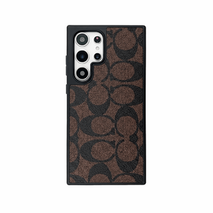 Leather CH Phone Case For Samsung Coffee | PE260099