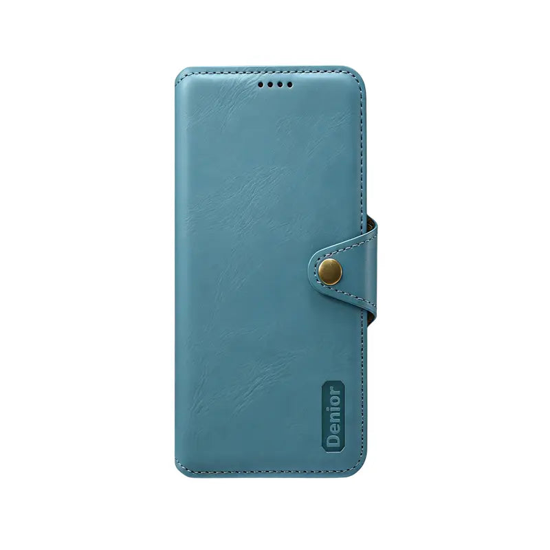 PADUCASE leather wallet iPhone case in khaki with card holder and flip cover protection, showcasing a slim, stylish design.