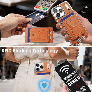 Leather iPhone Case With Magnetic Card Holder  | PE260083 PADUCASE