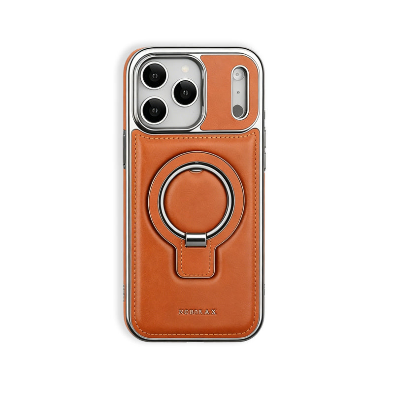 Leather Magsafe iPhone Case With Stand  For iPhone 17 Series Brown | PE260079 PADUCASE