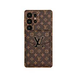 Monogram Samsung Galaxy S Series Case With Card Holder And Strap-RCLV091 - Runycase