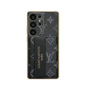Stylish Leather Monogram Samsung Galaxy S Series Case With Wallet And Crossbody Strap-RCLV102 - Runycase