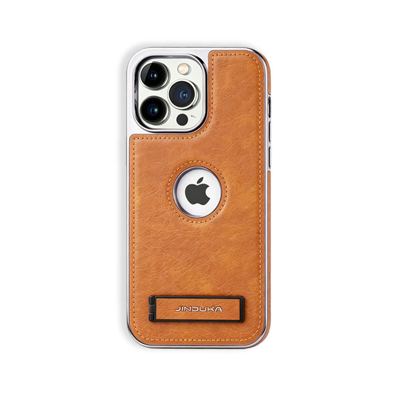 Learther Phone  Case With Stand For iPhone Brown | PE260080 PADUCASE