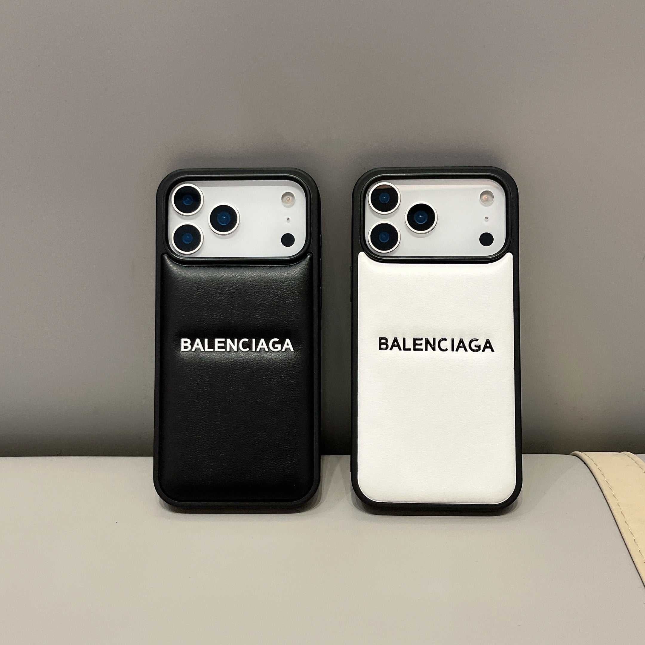 Leather B Phone Case For iPhone white | PE2600108