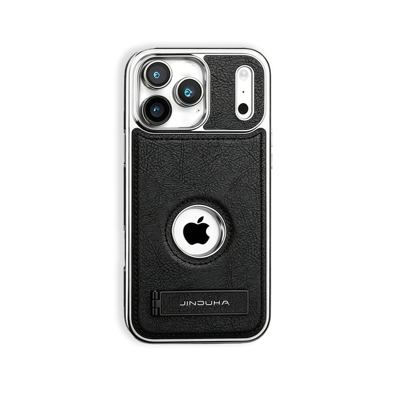 Learther iPhone Case With Stand For iPhone 17 Series Black | PE260081 PADUCASE