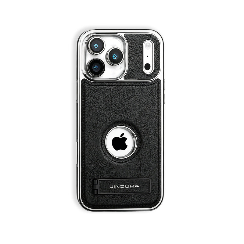 Learther iPhone Case With Stand For iPhone 17 Series Black | PE260081 PADUCASE