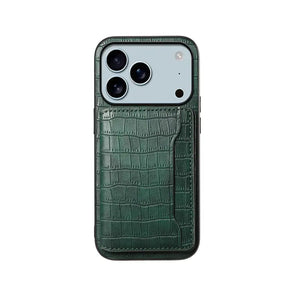 Black PADUCASE wallet iPhone case with card holder for iPhone 12 to 17, featuring a slim, protective design and convenient card storage.