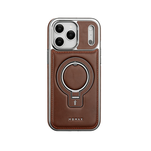 Leather Magsafe iPhone Case With Stand  For iPhone 17 Series Brown | PE260079 PADUCASE