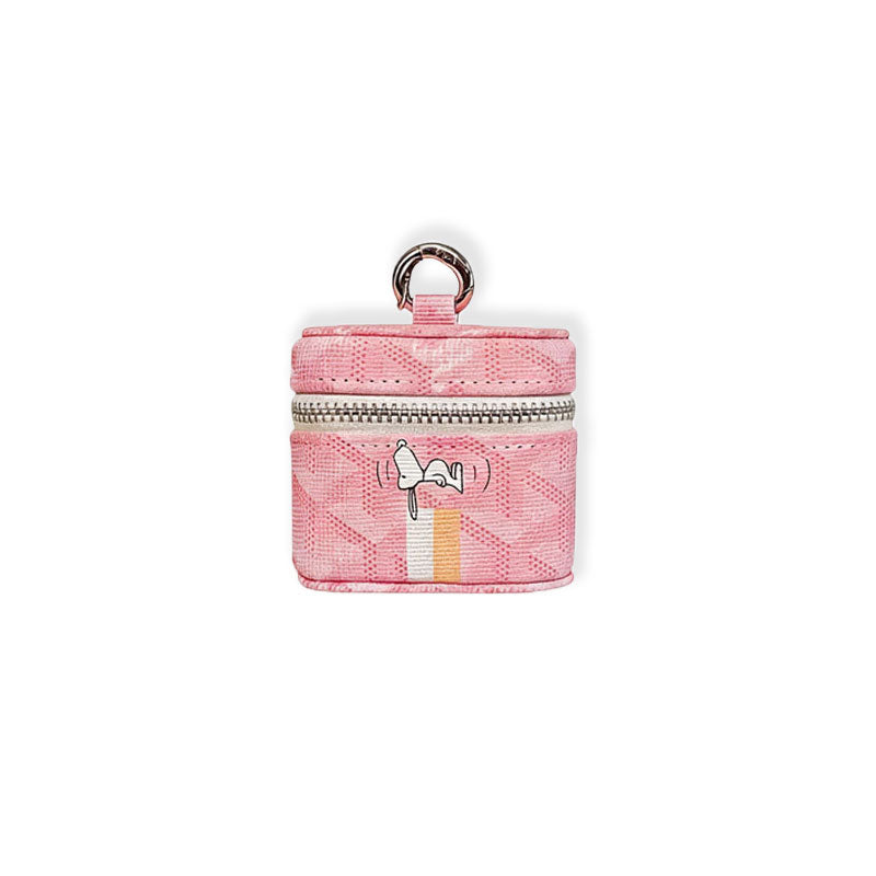 Stylish Leather GD AirPods Cases Pink-RCGD126