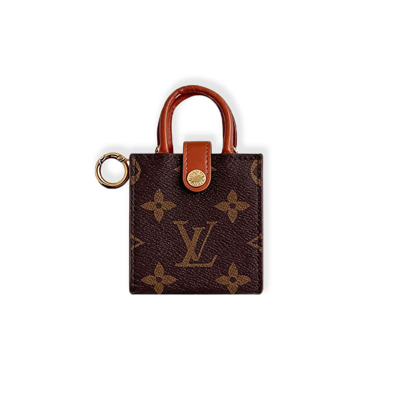 Elegant Leather Monogram AirPods Cases-RCLV122