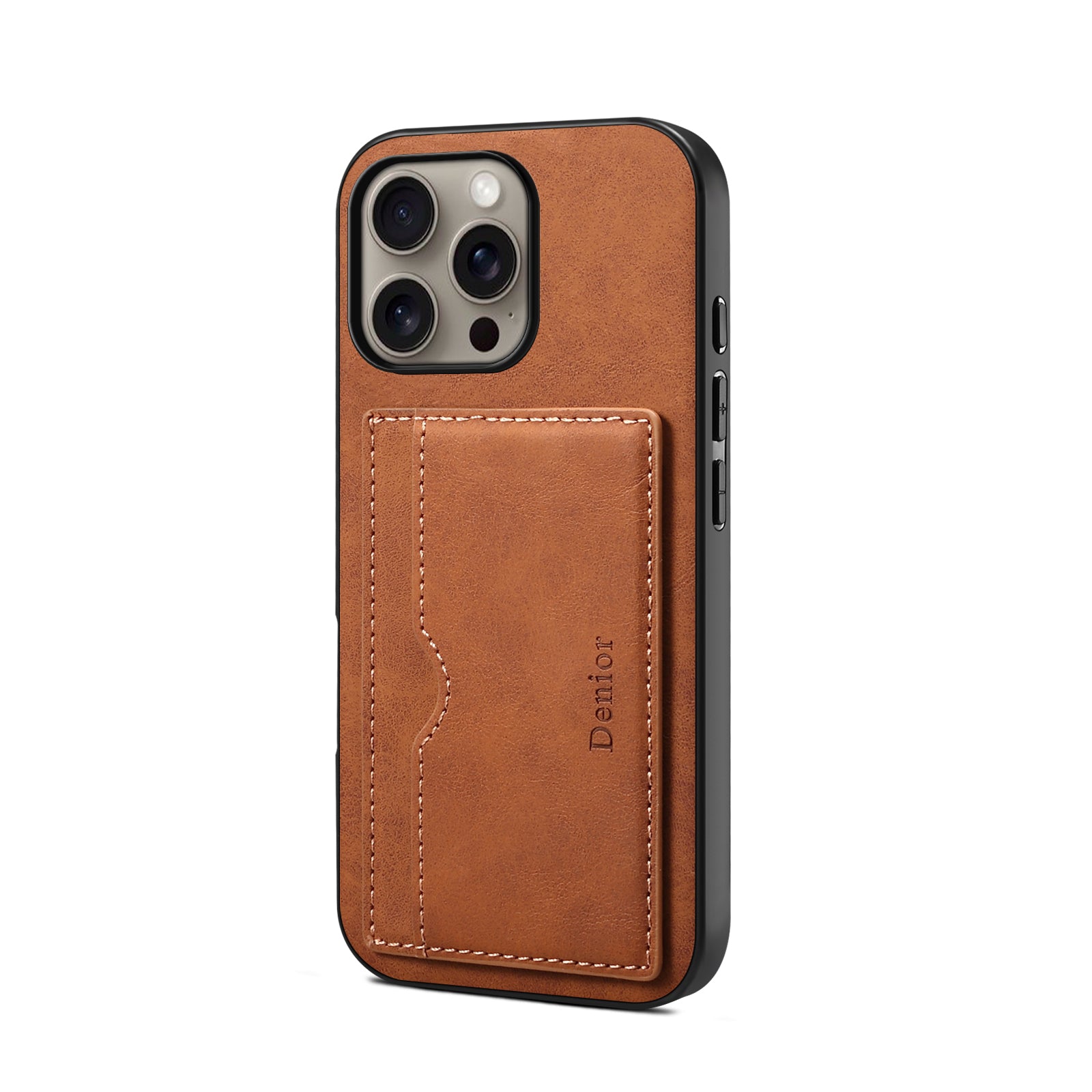 Leather iPhone Wallet Case – Full Protection (Brown)  | PE260062