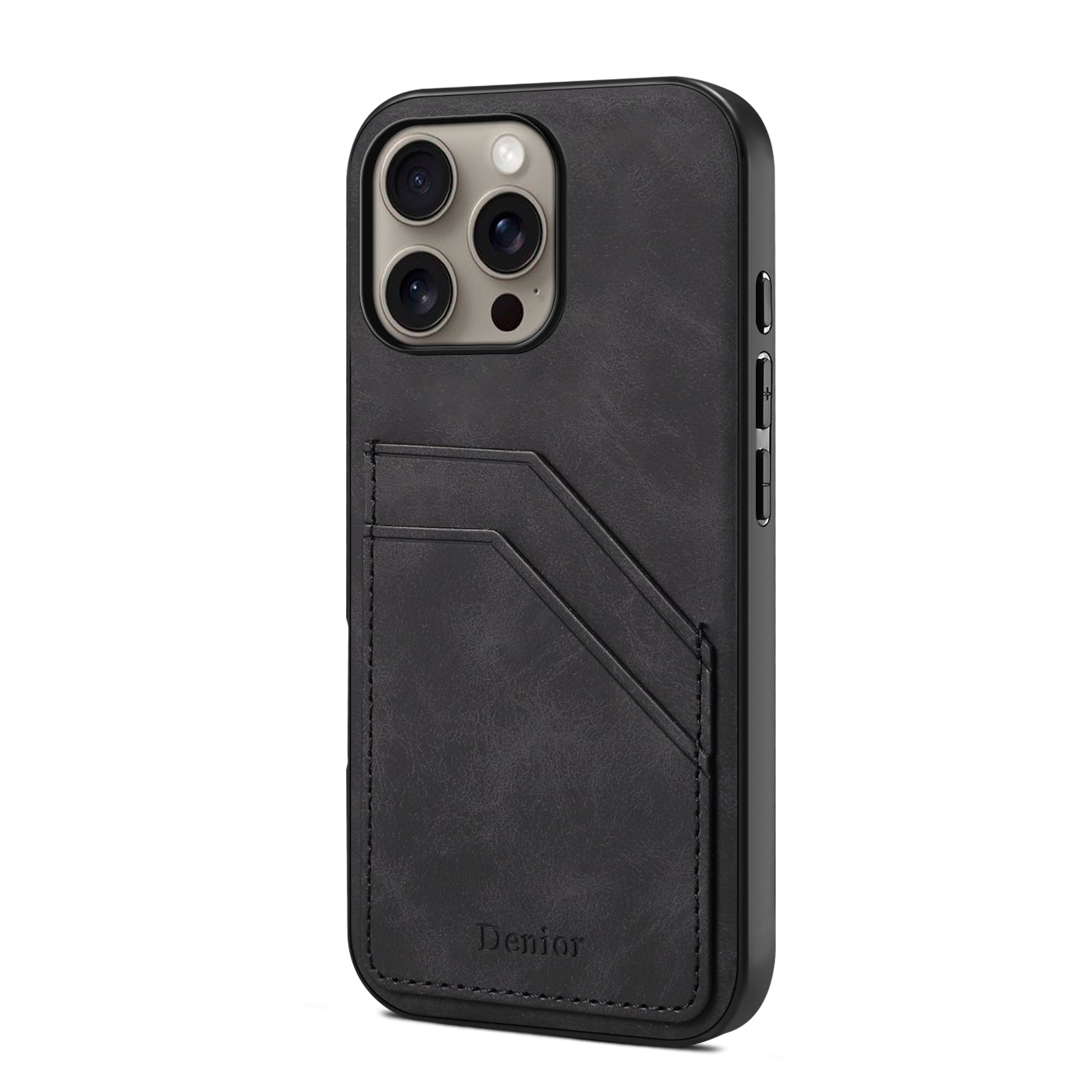 Durable  Leather Wallet iPhone Case – Full Protection (Black)  | PE260064