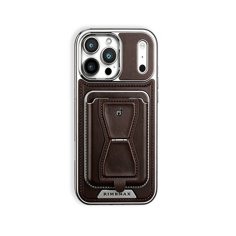Leather iPhone Case With Magnetic Card Holder  | PE260083 PADUCASE