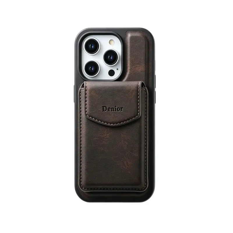 Blue PADUCASE MagSafe Wallet iPhone case with full protection, featuring a sleek design and integrated card holder.