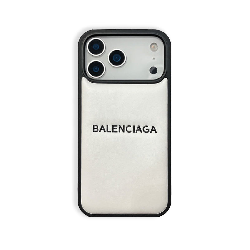 Leather B Phone Case For iPhone white | PE2600108