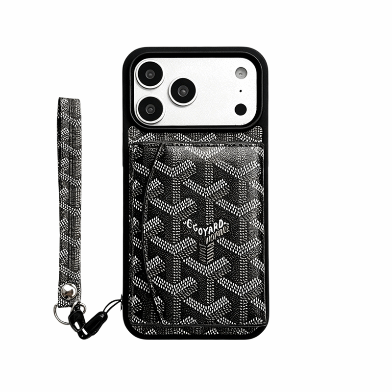 GD iPhone With Leather Case - Magnetic wallet and lanyard (White) | PE260088 PADUCASE