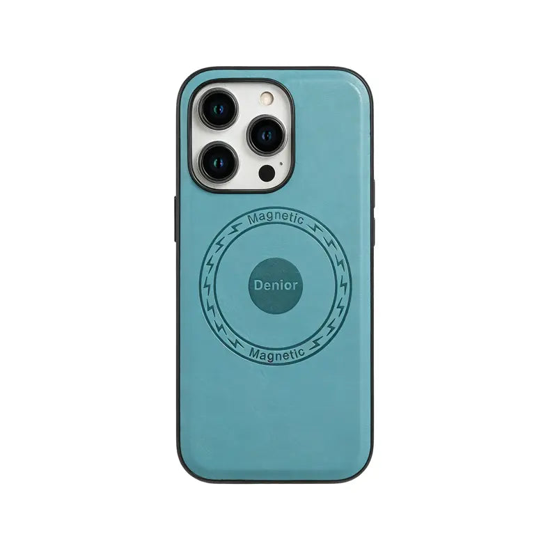 Brown MagSafe leather iPhone case by PADUCASE, showcasing sleek design and magnetic attachment for iPhone protection.
