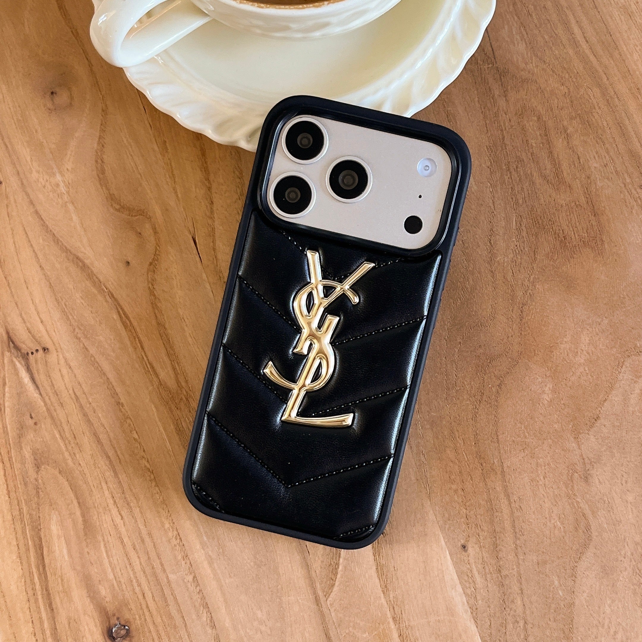 Leather YL Phone Case For iPhone black | PE2600105