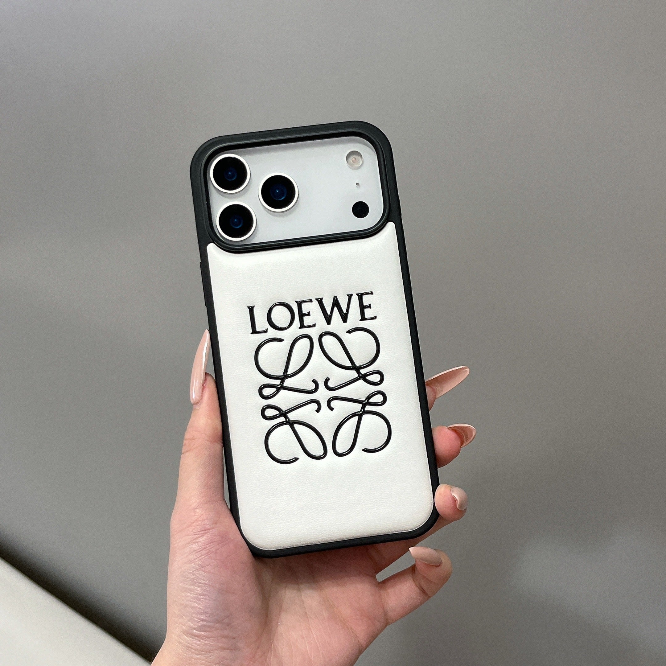Leather LE Phone Case For iPhone white | PE2600110