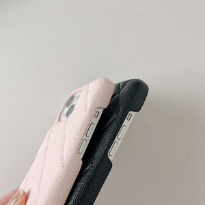 Classic Leather CC iPhone Case Black -RCCC168