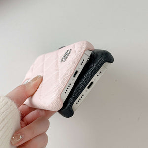 Classic Leather CC iPhone Case Black -RCCC168