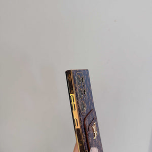 Luxury Monogram Samsung Galaxy S Series Case  With Card Holder-RCLV099 - Runycase