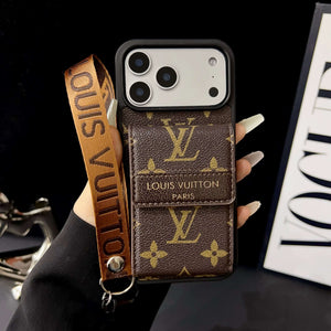 High-quality Monogram iPhone Case With Wallet And Strap For iPhone 17 Series-RCLV177