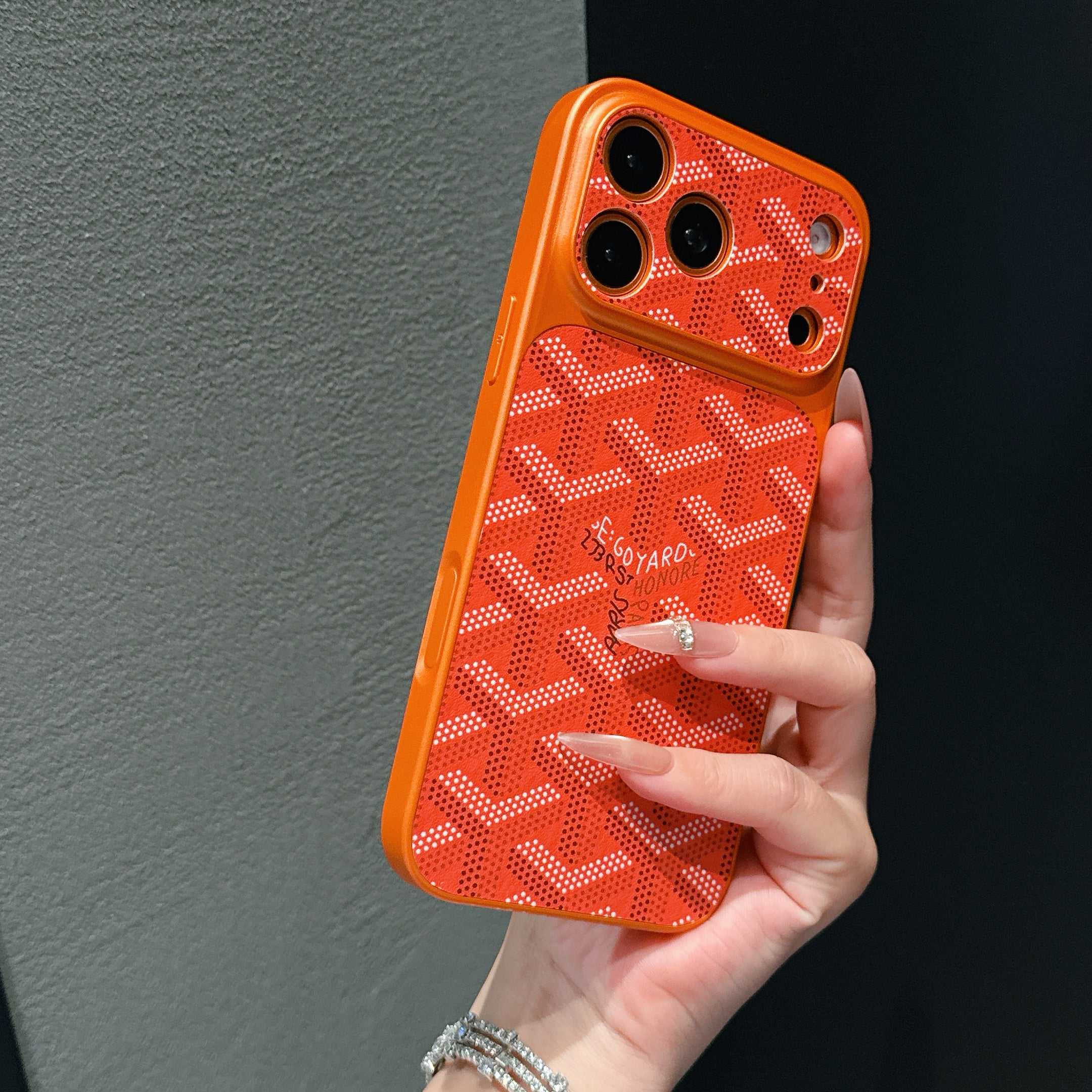 Classic Leather GD iPhone Case -Timeless Everyday Protection (Orange) | PE260092 PADUCASE