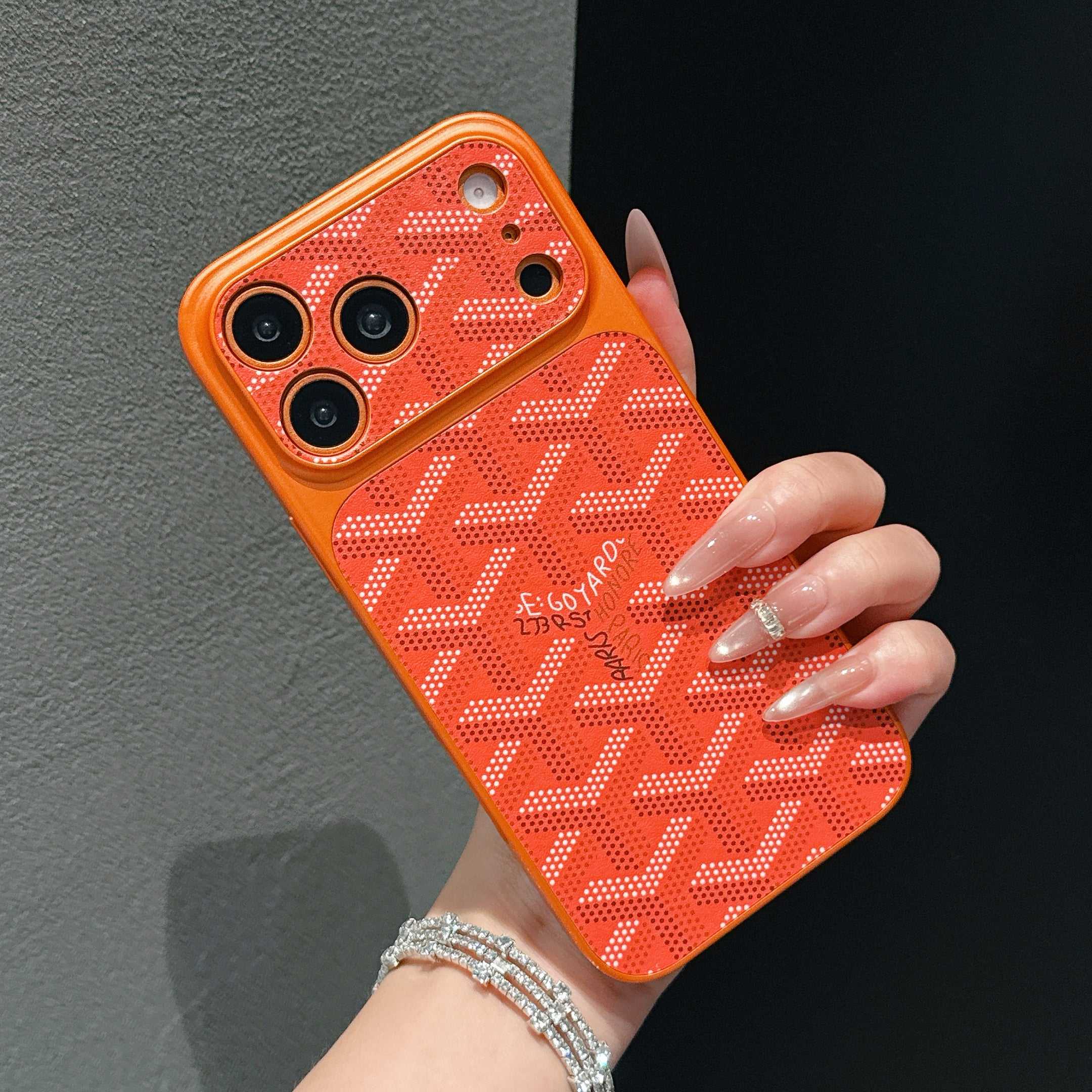Classic Leather GD iPhone Case -Timeless Everyday Protection (Orange) | PE260092 PADUCASE