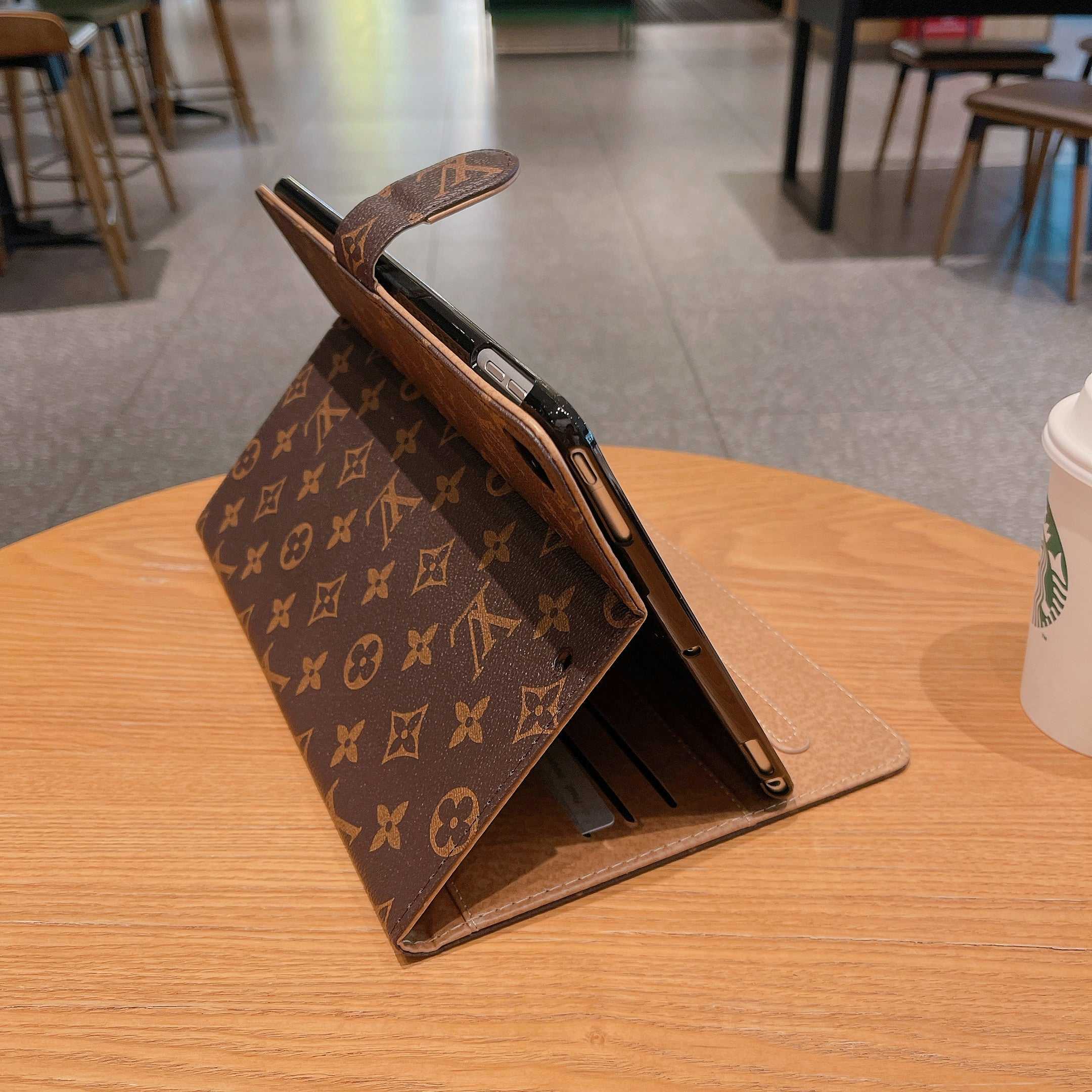 Luxury Leather Monogram  iPad Case Big Printing-RCLV115 - Runycase