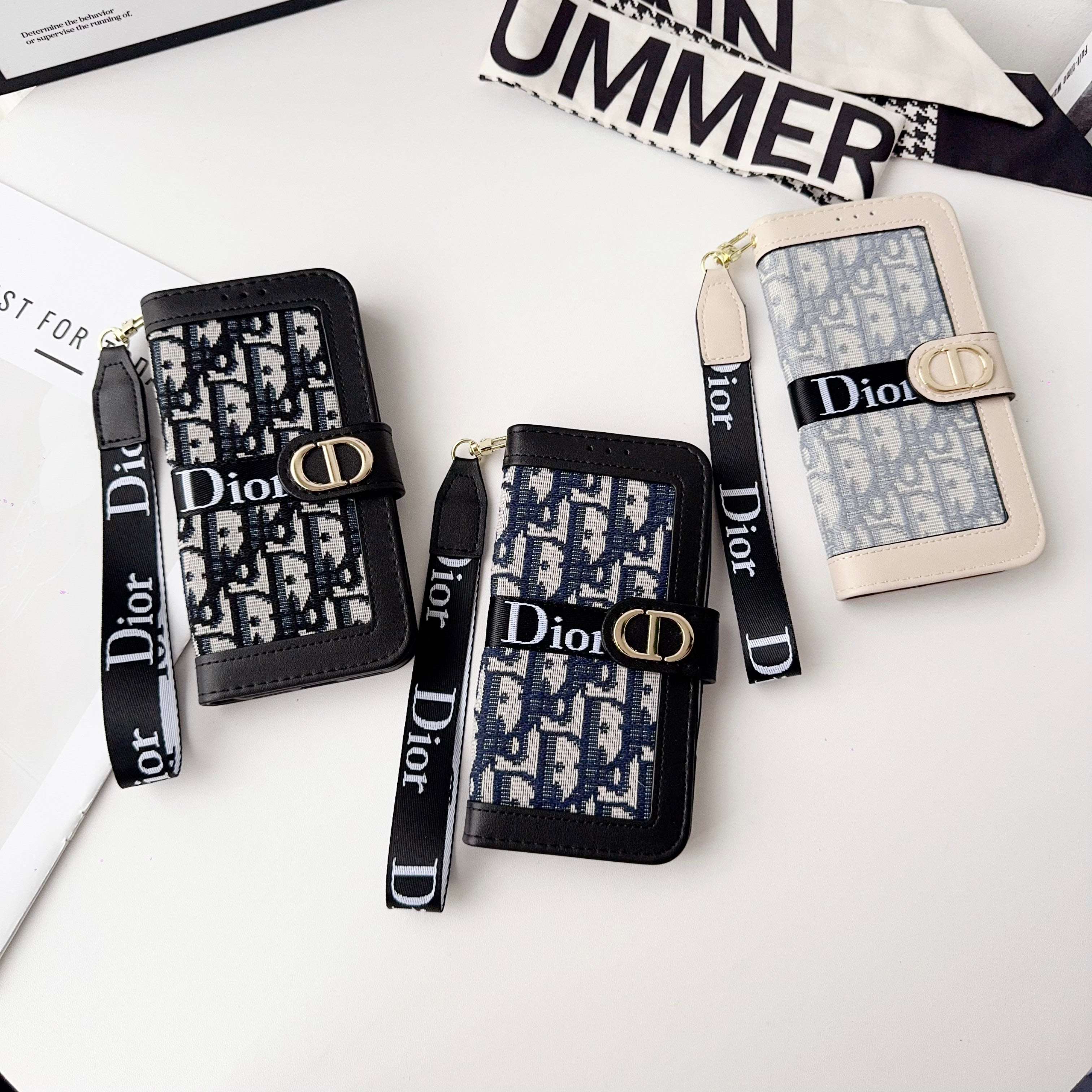 CD iPhone Case With Card Holder And Wrist Strap-RCCD156