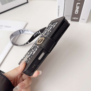 CD iPhone Case With Card Holder And Wrist Strap-RCCD156