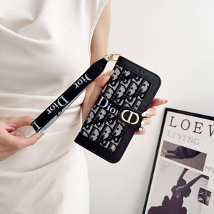 CD iPhone Case With Card Holder And Wrist Strap-RCCD156