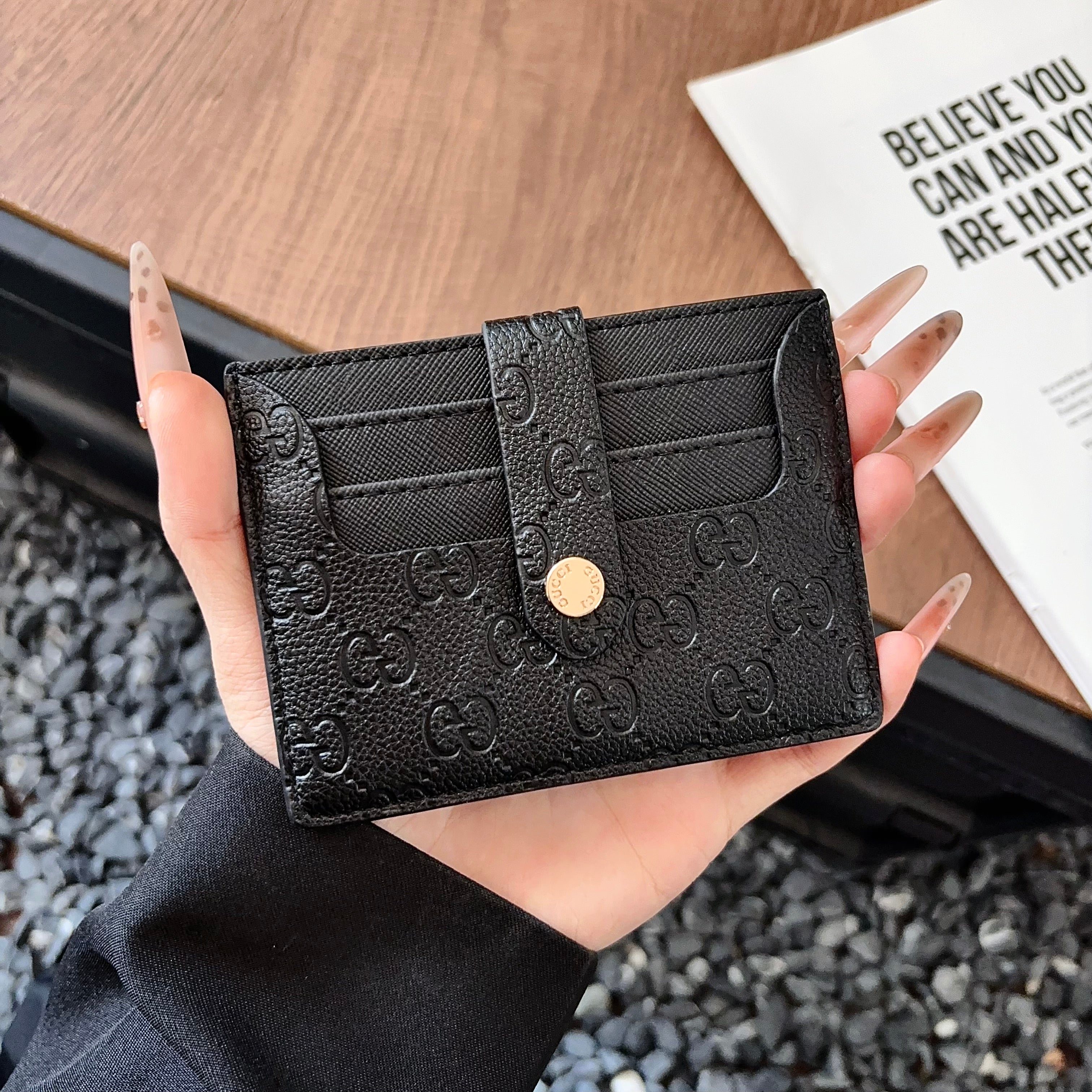 Leather GG  Card Wallet | PE2600179