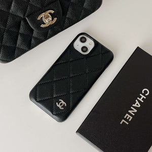 Classic Leather CC iPhone Case Black -RCCC168