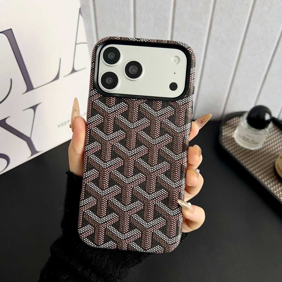 Leather GD iPhone Case   MagSafe Design (Black) | PE260089 PADUCASE