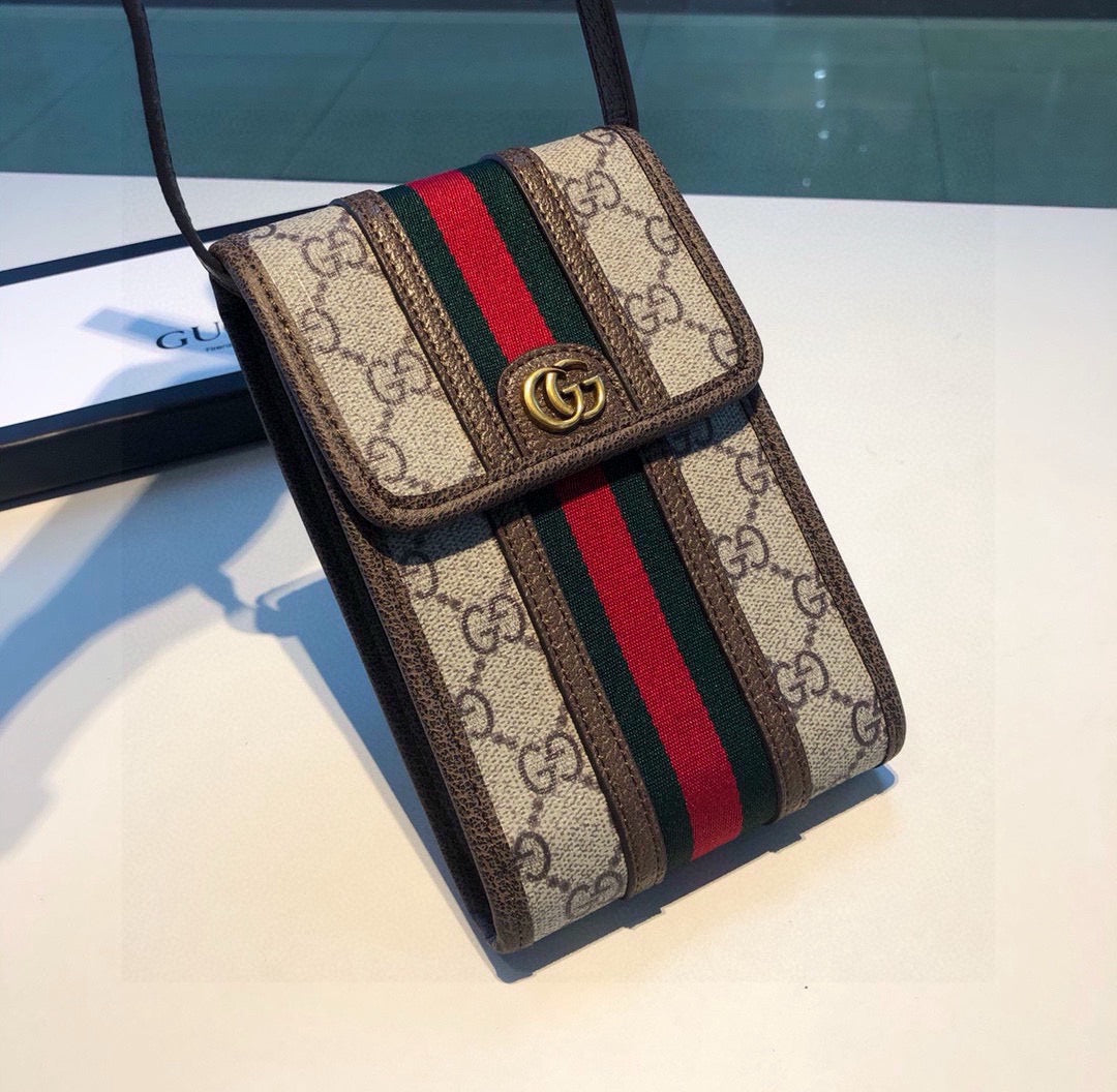 High-quality Leather GG Crossbody Phone Purse -CYGG156